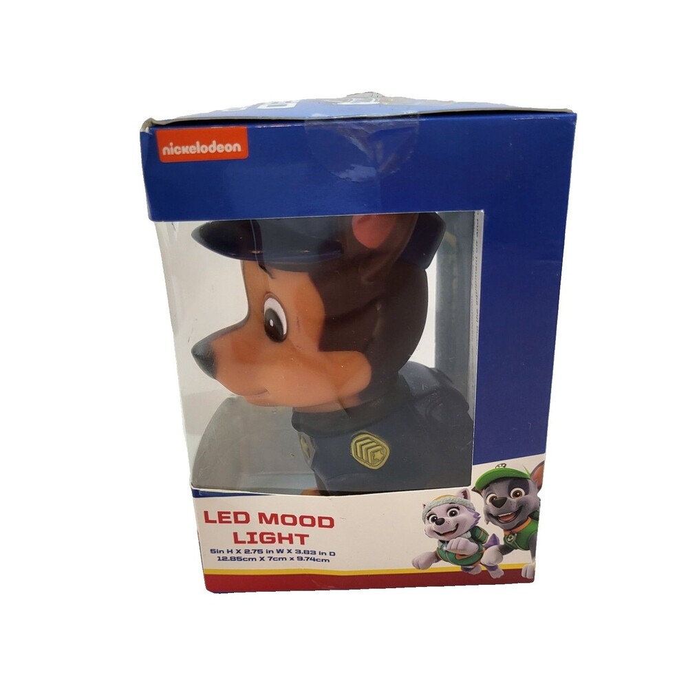 Nickelodeon Paw Patrol Chase 5" Color Changing LED Mood Night Light In Box